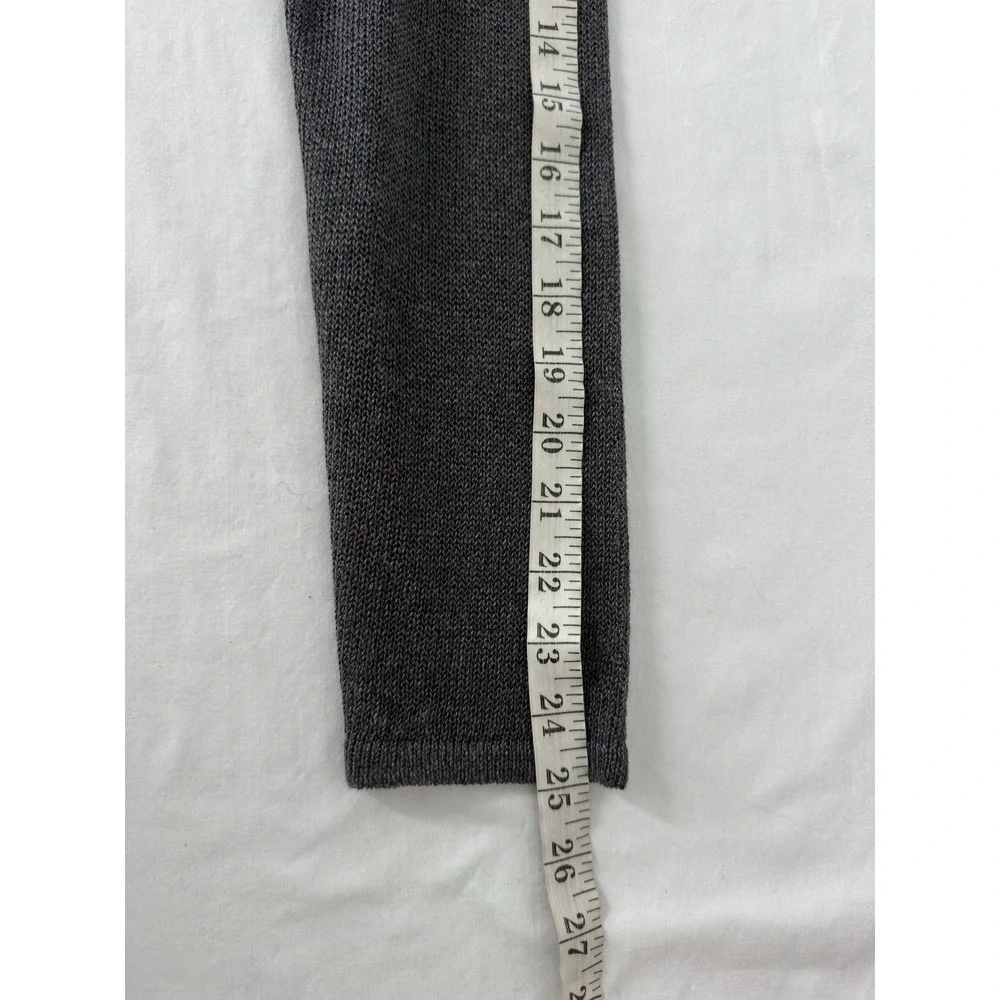 NWT J Jill Petite PL Linen Blend‎ Duster Cardigan Open Knit Lightweight Gray